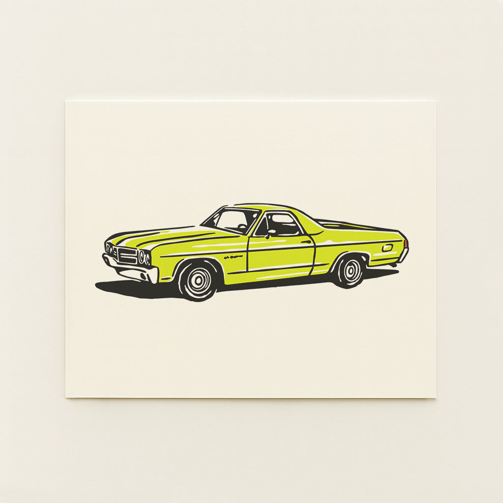 1970s El Camino -  Illustration Print