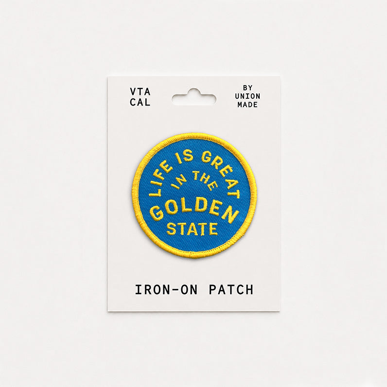 Life is Great in the Golden State - Iron On Patch