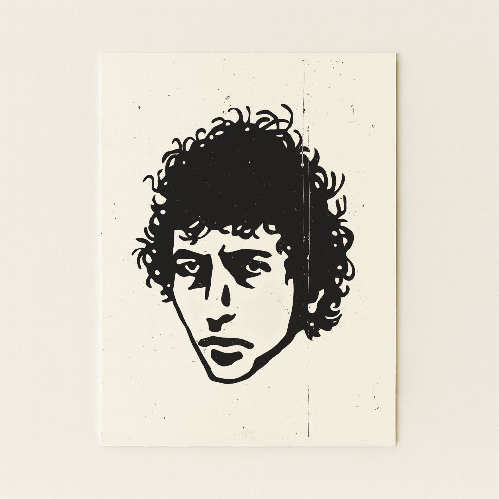 Bob Dylan's Head - Illustration Print