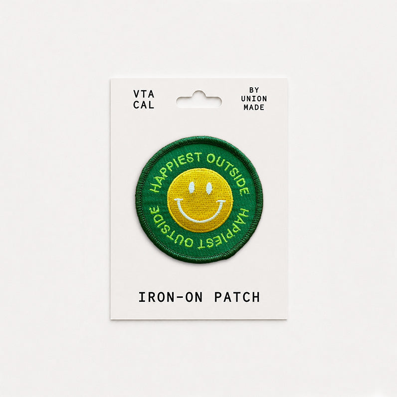 Happiest Outside - Iron On Patch