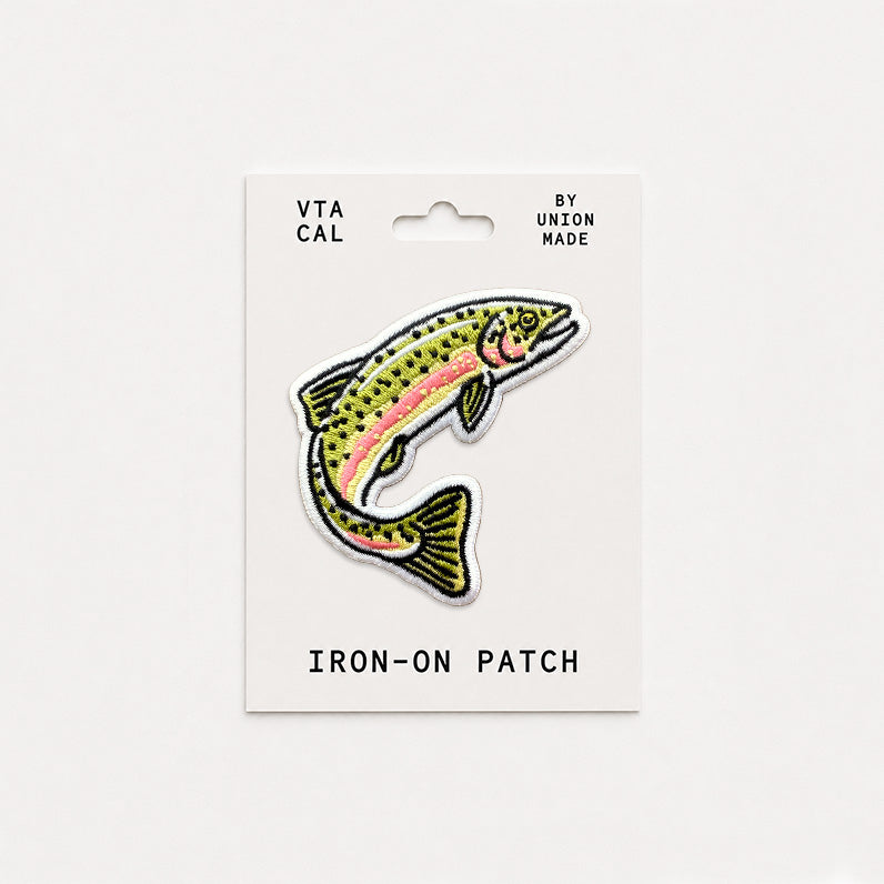 Jumping Trout - Iron On Patch