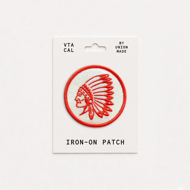 Indian Chief Head - Iron On Patch