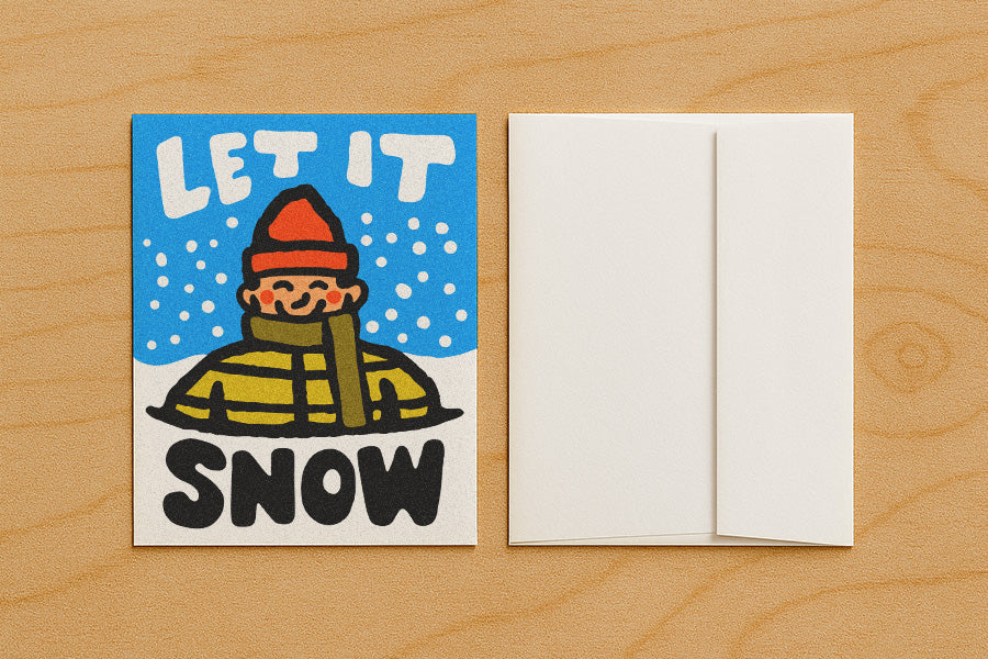 Let It Snow - Blank Card