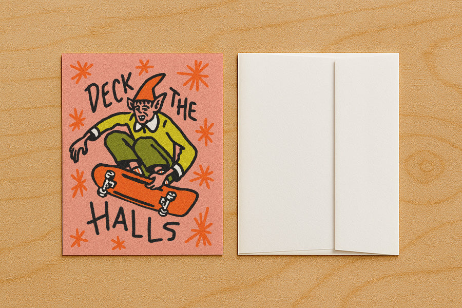 Deck The Halls - Blank Holiday Card