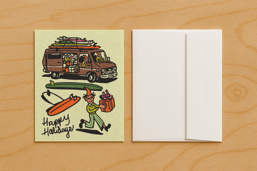 Happy Holidays - Radical Elves - Blank Holiday Card