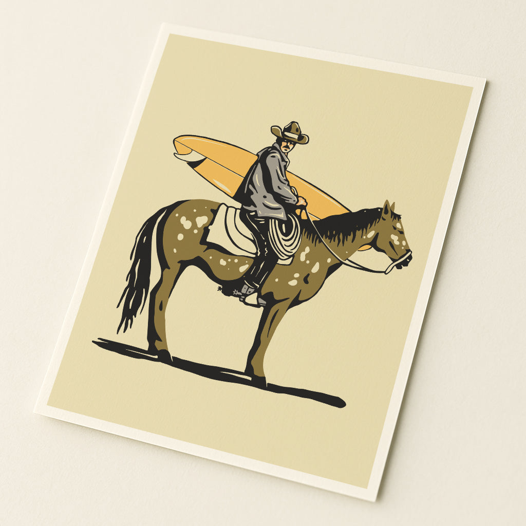 Surf Seeker Print - Illustration