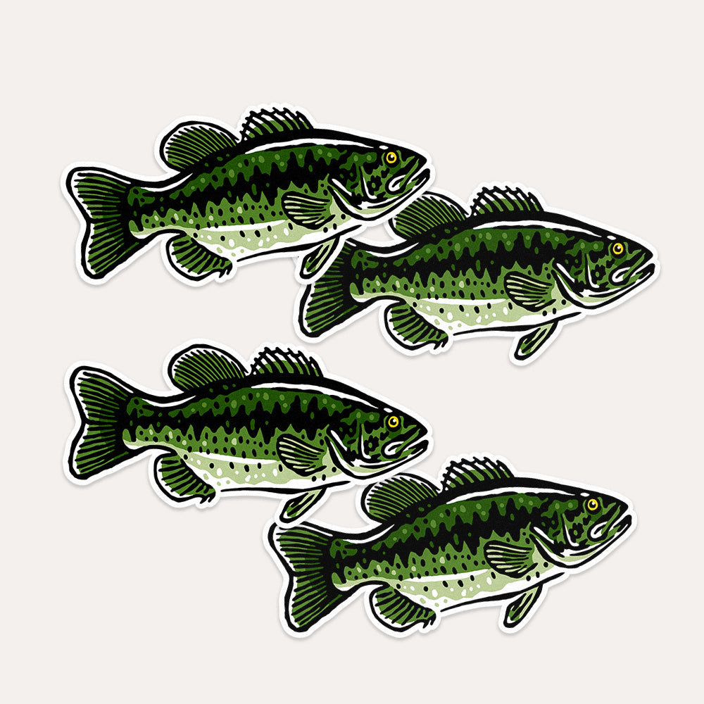 Largemouth Bass Fish - Vinyl Sticker