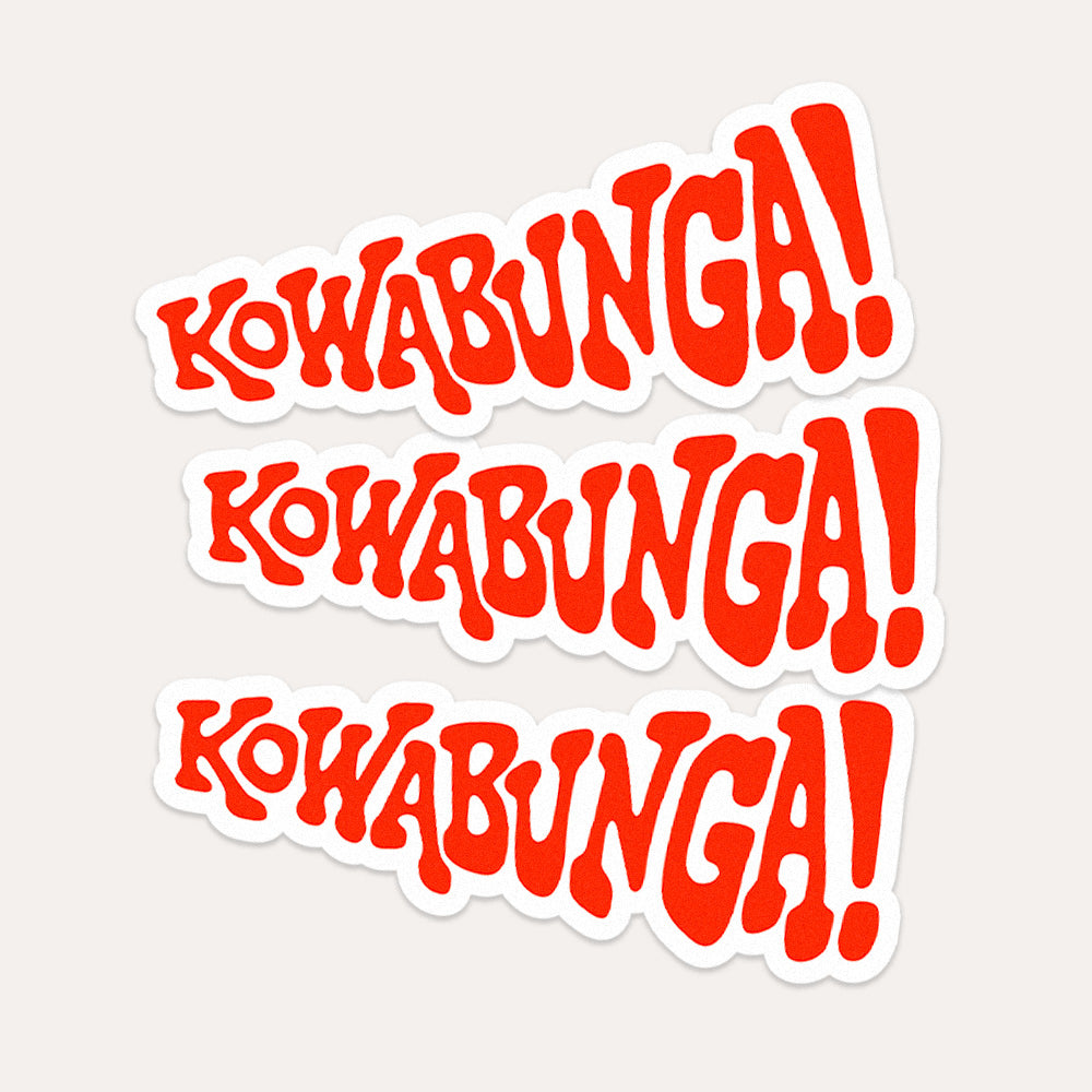 Kowabunga! - Vinyl Sticker