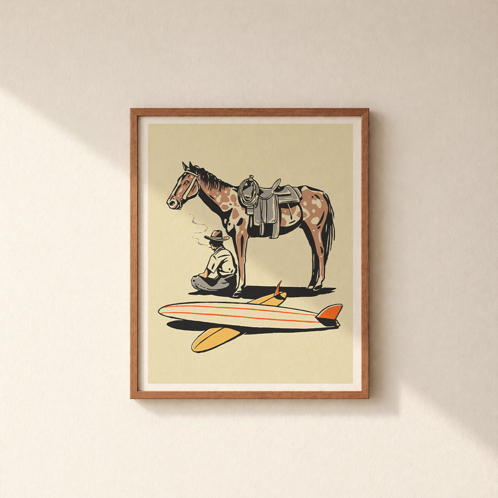 Surf Check - Illustration Print