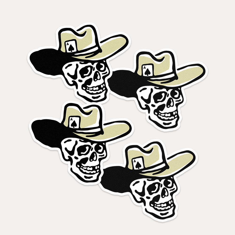 Cowboy Skull - Vinyl Sticker