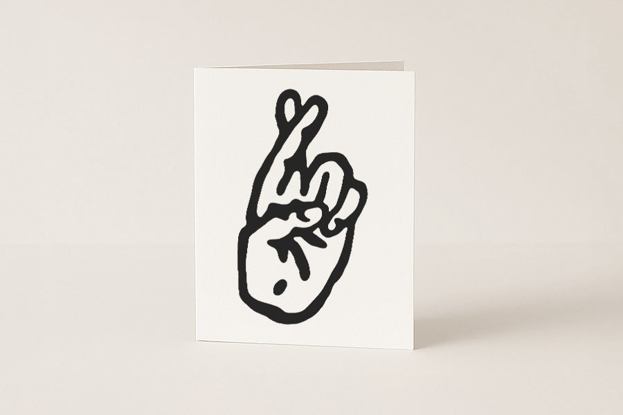 Fingers Crossed - Blank Card