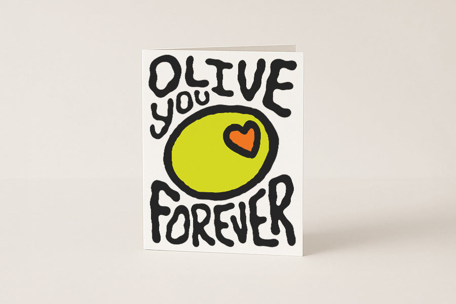 Olive You Forever - Blank Card