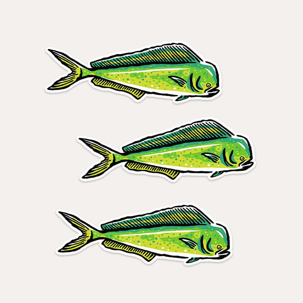 Mahi Mahi Fish - Vinyl Sticker
