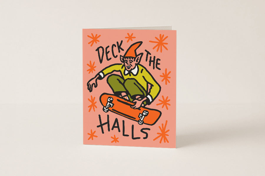 Deck The Halls - Blank Holiday Card