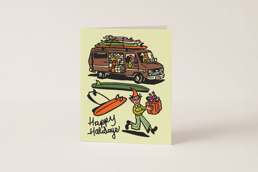 Happy Holidays - Radical Elves - Blank Holiday Card