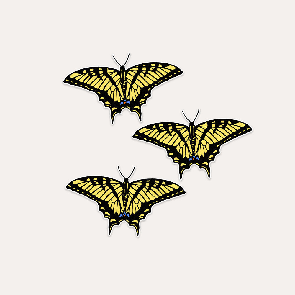 Western Tiger Swallowtail Butterfly - Vinyl Sticker
