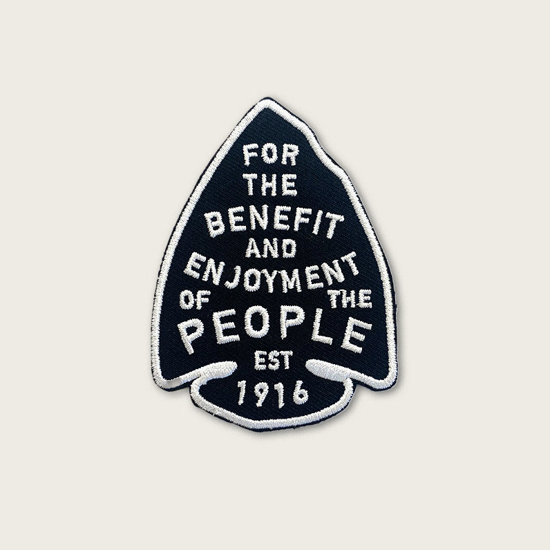 For the Benefit & Enjoyment of the People - Iron On Patch