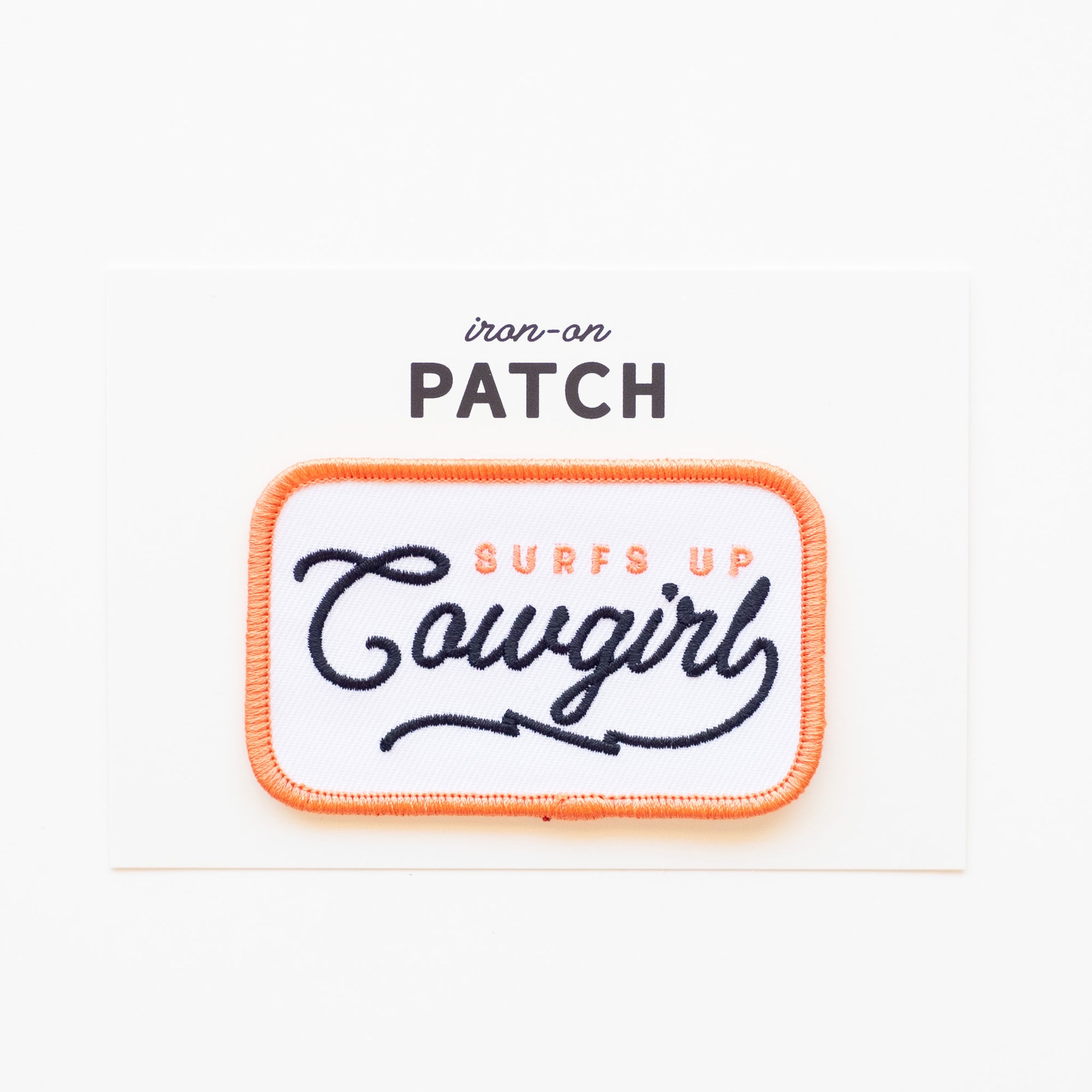 Surf's Up Cowgirl - Iron On Patch