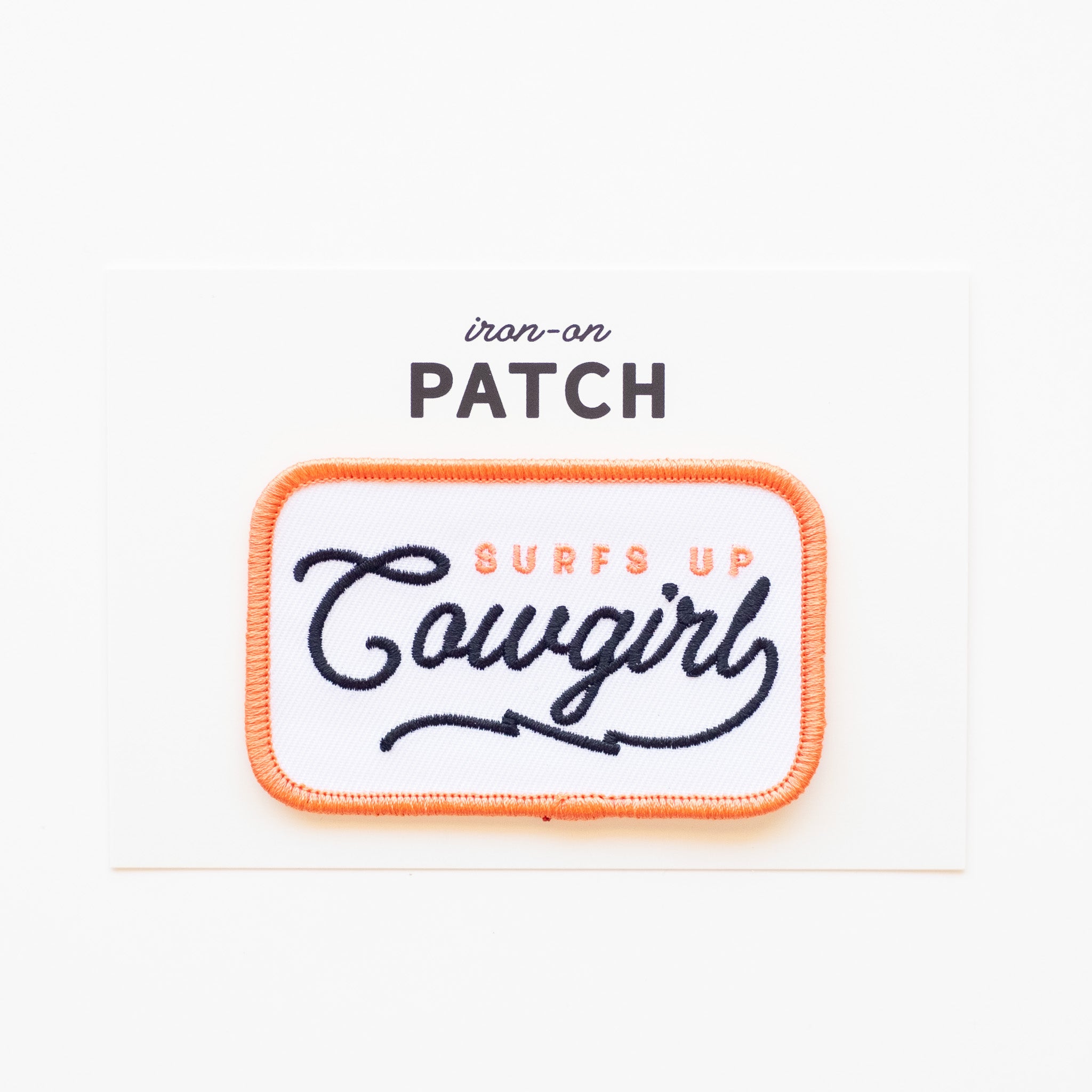 Surf's Up Cowgirl - Iron On Patch