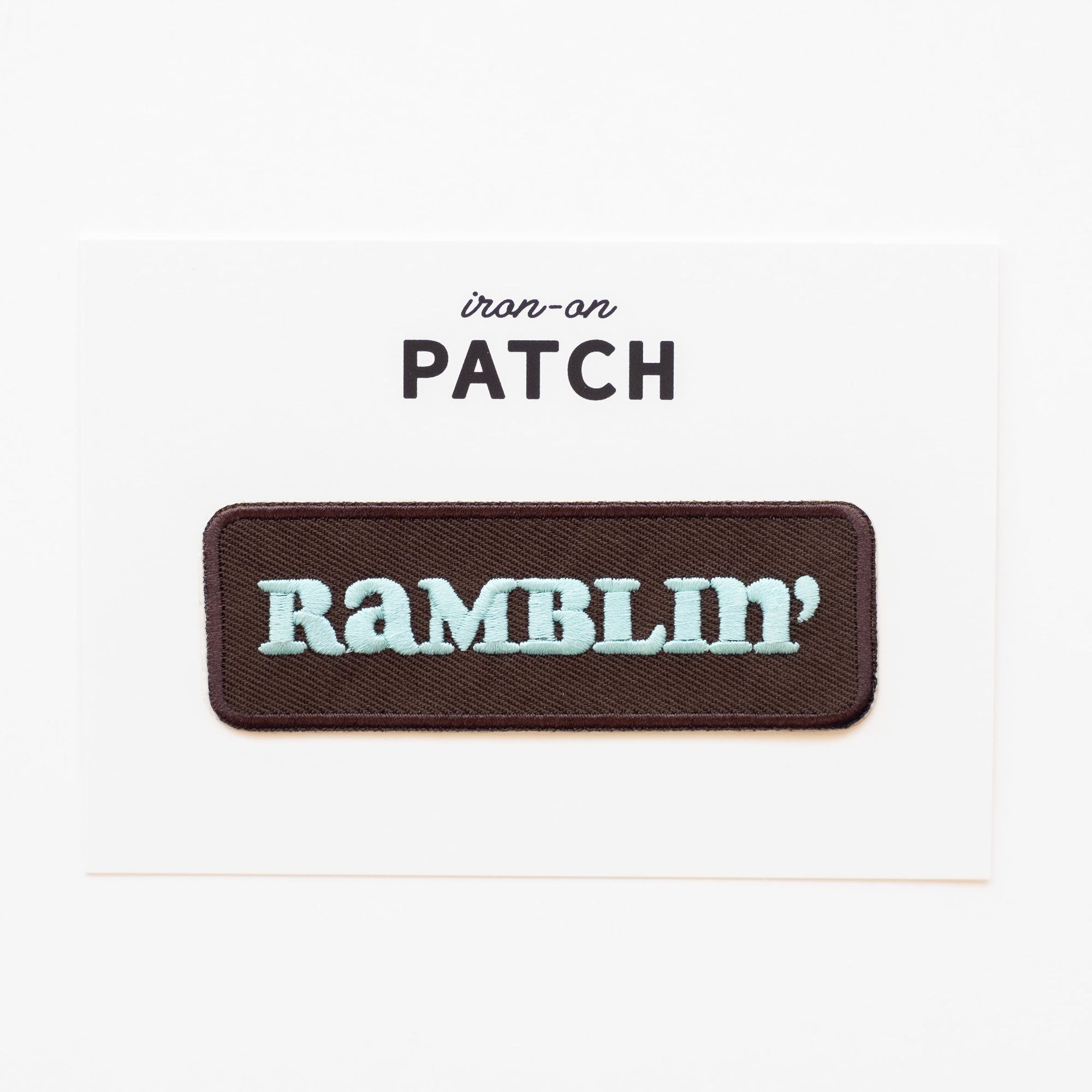 Ramblin' - Iron On Patch