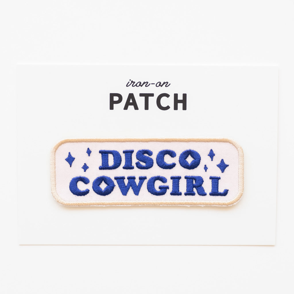 Disco Cowgirl - Iron On Patch