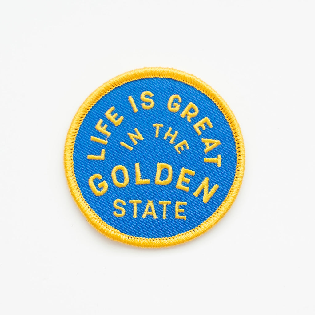 Life is Great in the Golden State - Iron On Patch