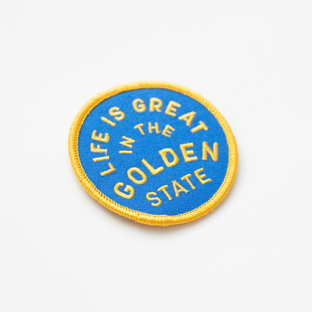 Life is Great in the Golden State - Iron On Patch