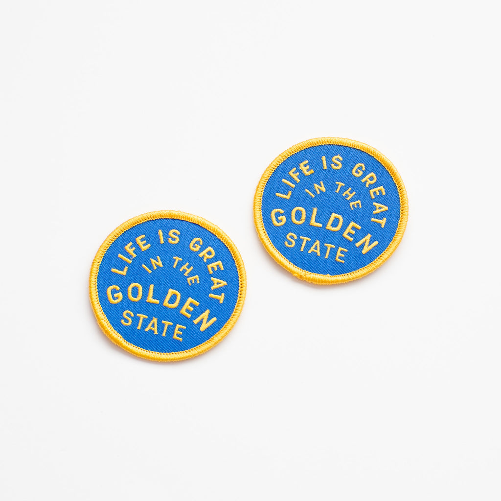 Life is Great in the Golden State - Iron On Patch