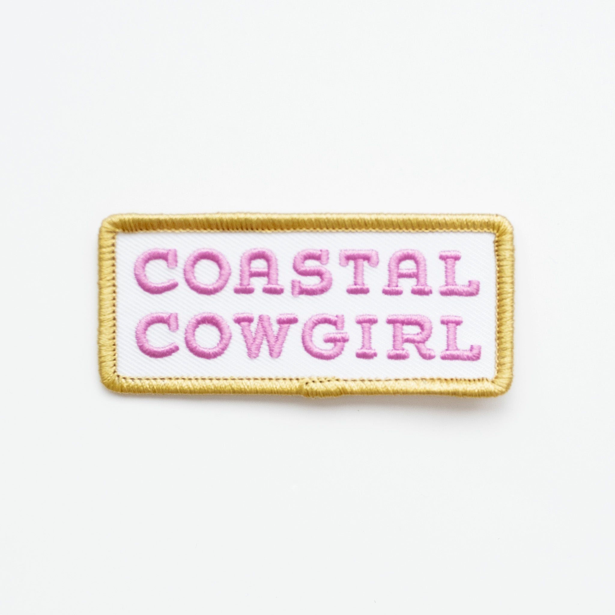 Coastal Cowgirl - Iron On Patch (Purple+Green)