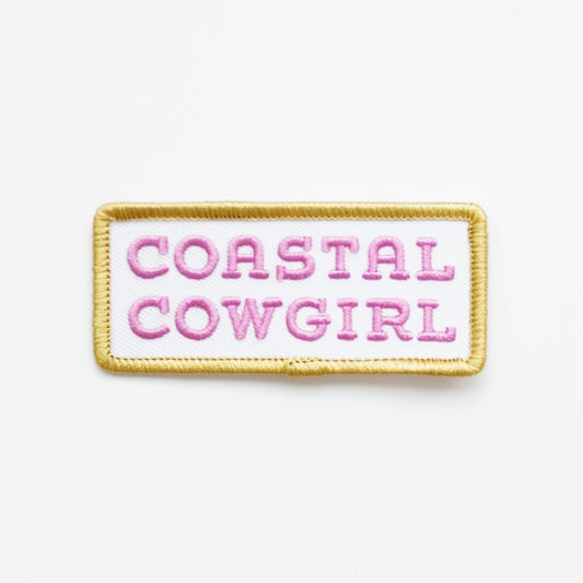 Coastal Cowgirl - Iron On Patch (Purple+Green)