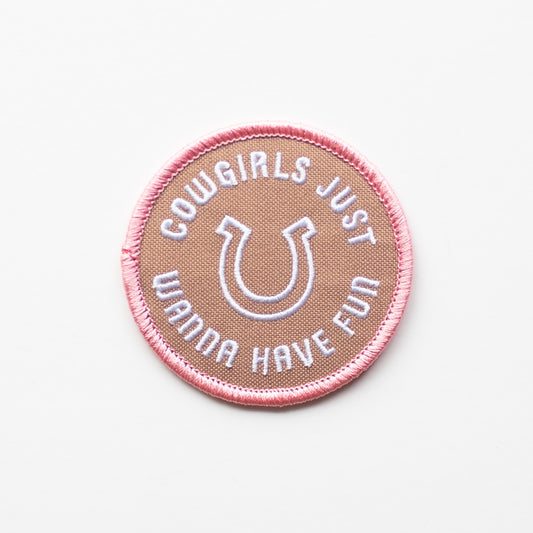 Cowgirls Just Wanna Have Fun - Iron On Patch