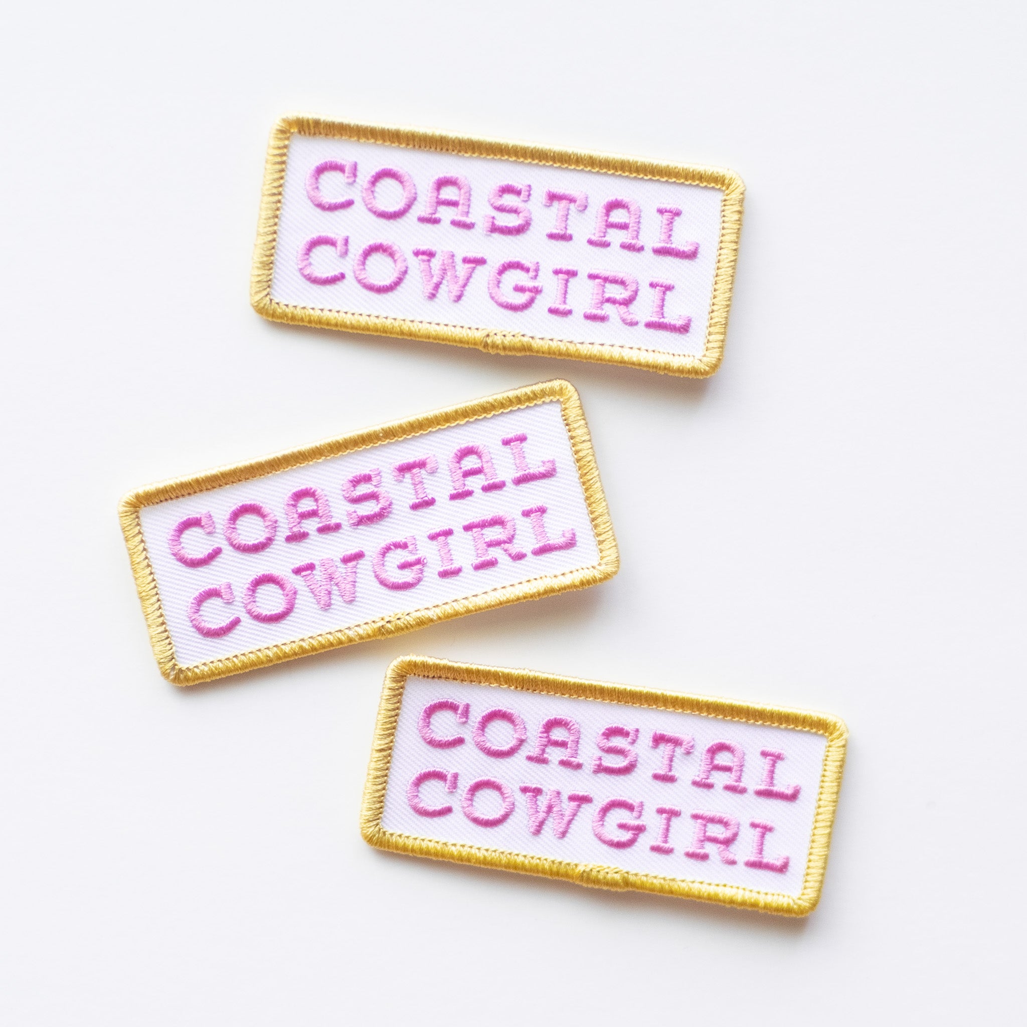 Coastal Cowgirl - Iron On Patch (Purple+Green)
