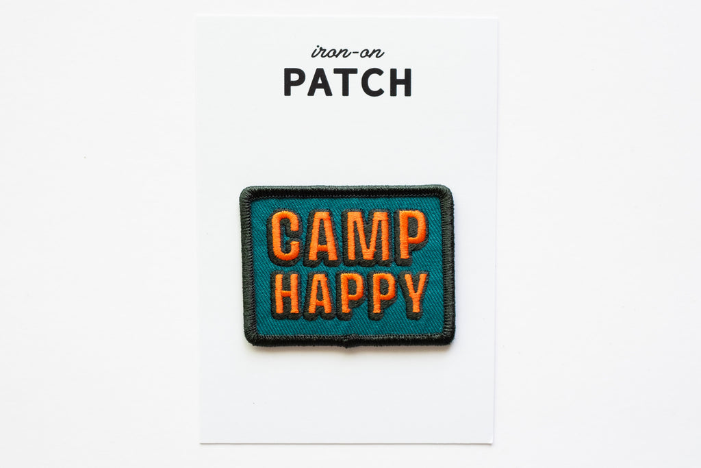 Camp Happy - Iron On Patch