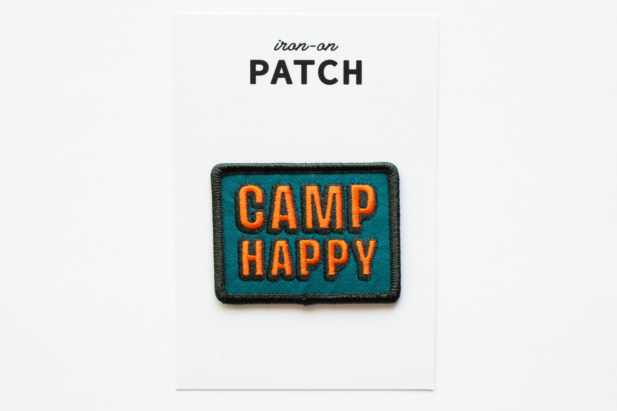 Camp Happy - Iron On Patch