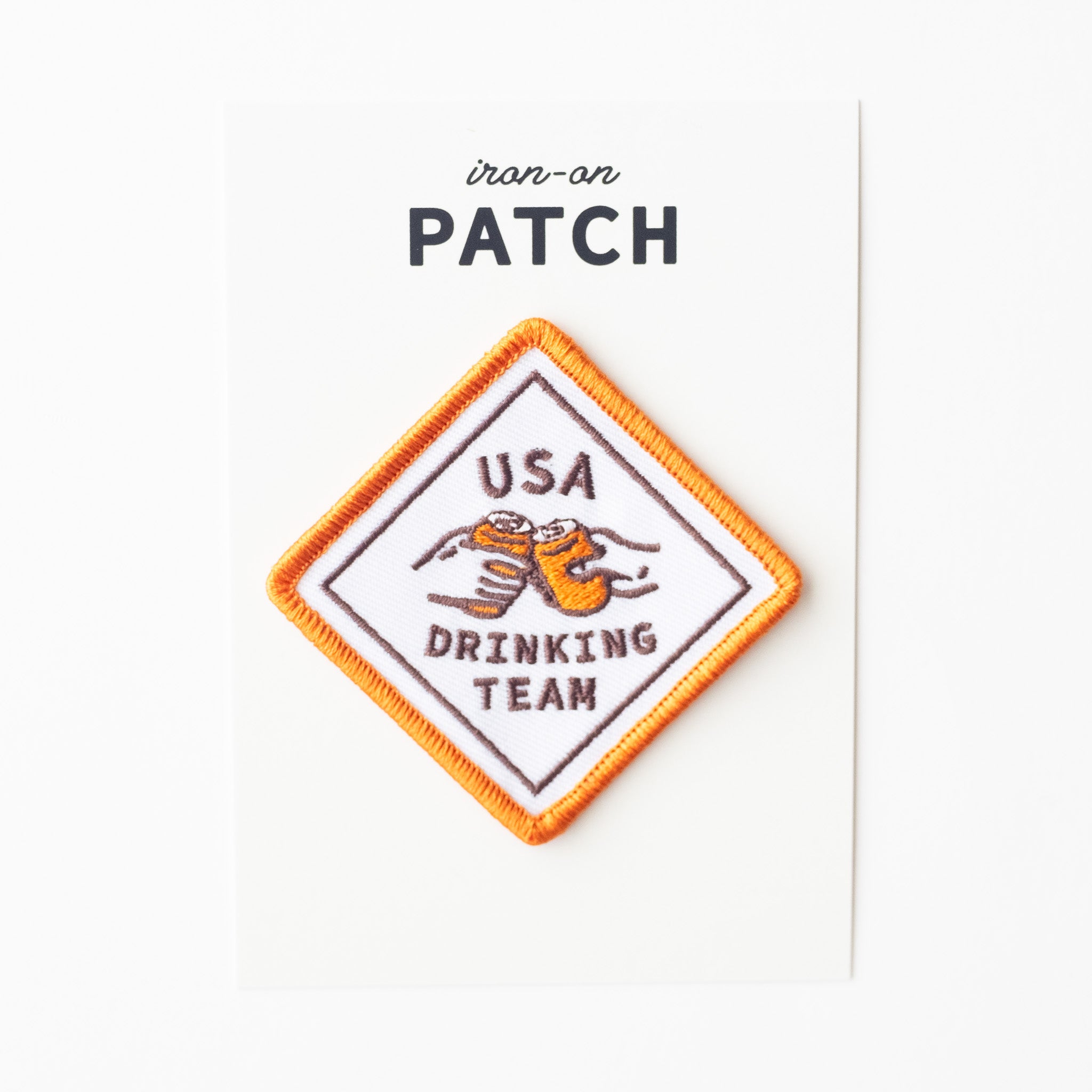 USA Drinking Team - Iron On Patch