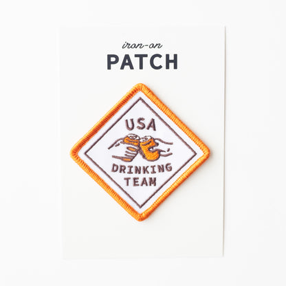 USA Drinking Team - Iron On Patch