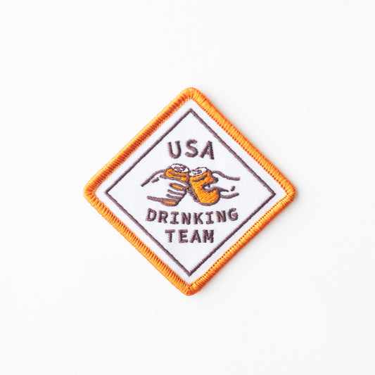 USA Drinking Team - Iron On Patch