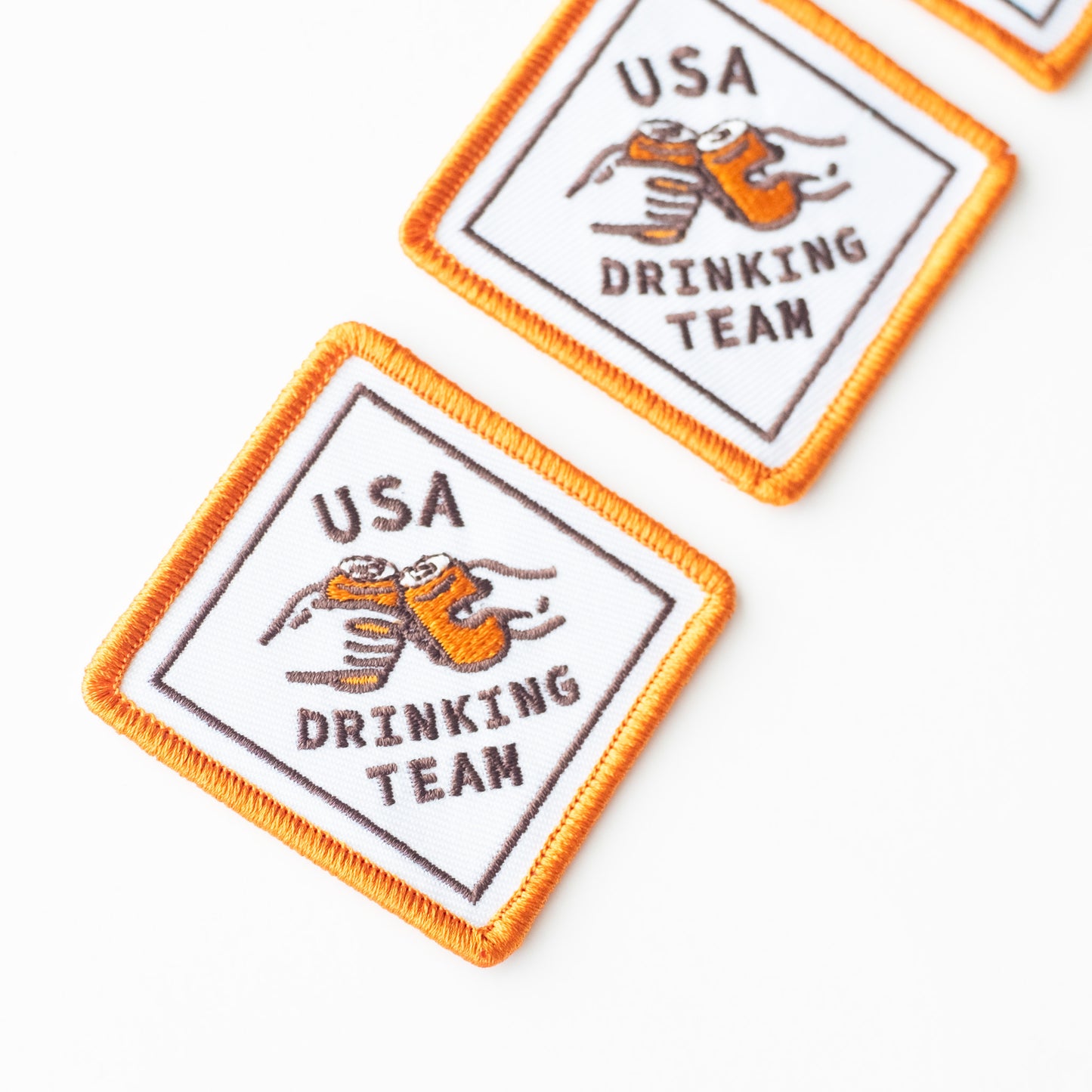 USA Drinking Team - Iron On Patch