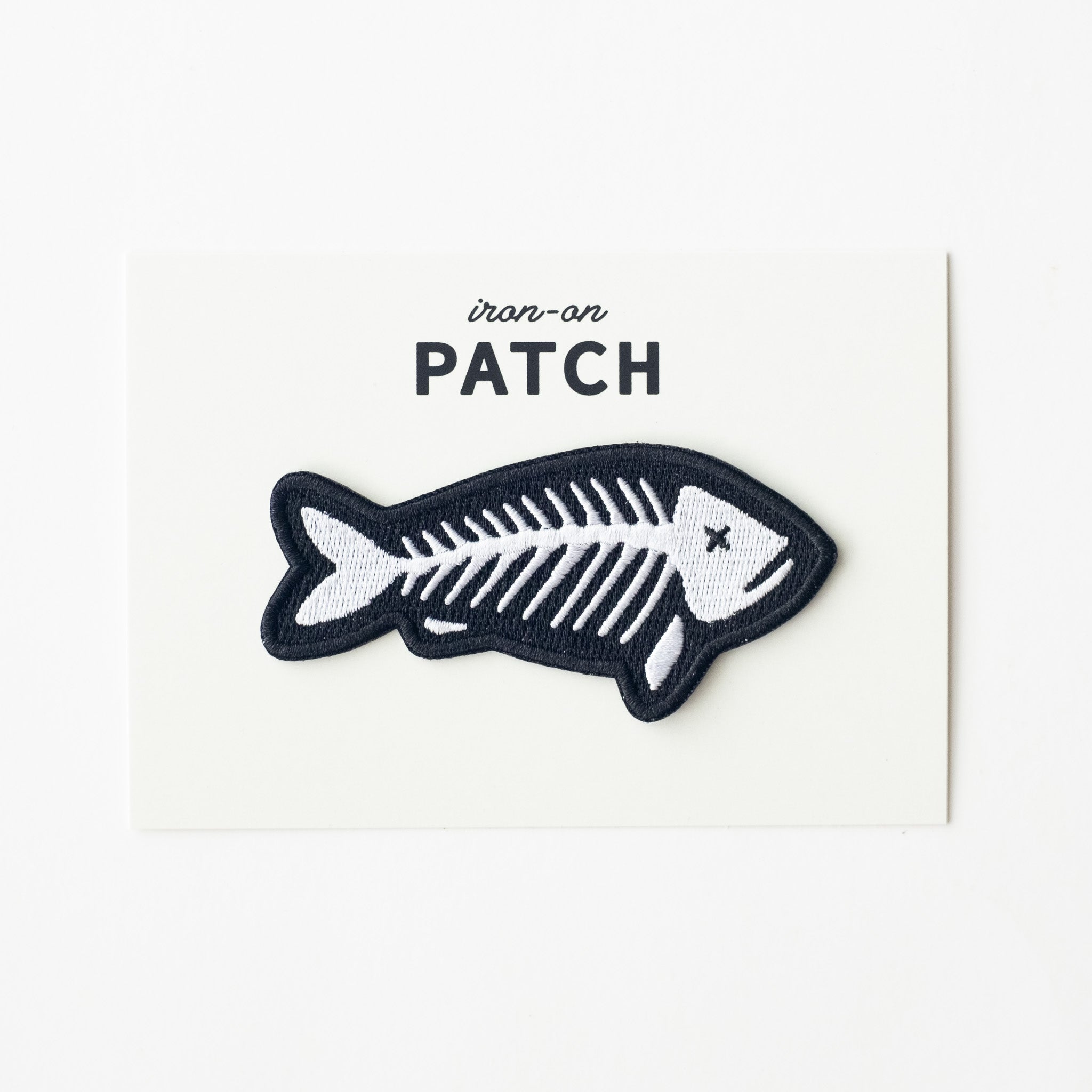 Fish Skeleton - Iron On Patch