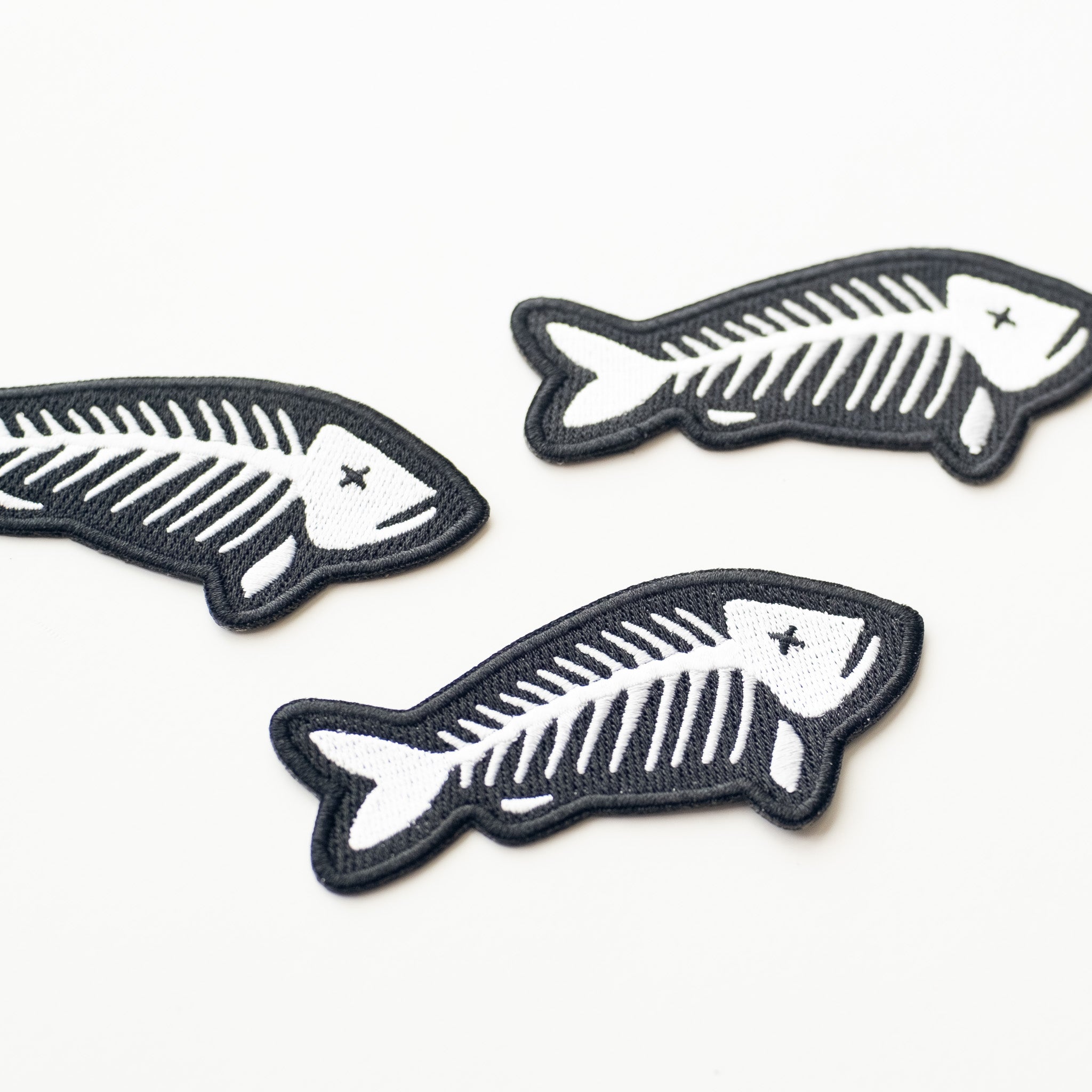 Fish Skeleton - Iron On Patch