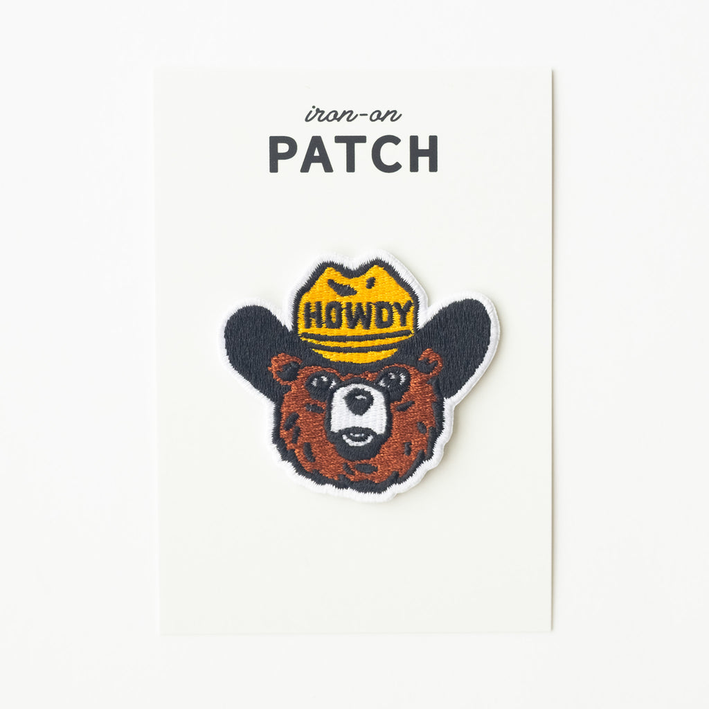 Howdy the Bear - Iron On Patch
