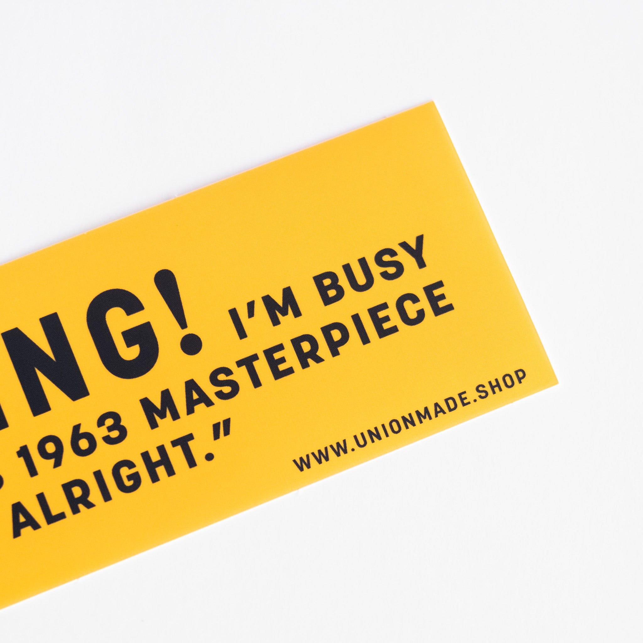Don't Think Twice - Bob Dylan Bumper Sticker