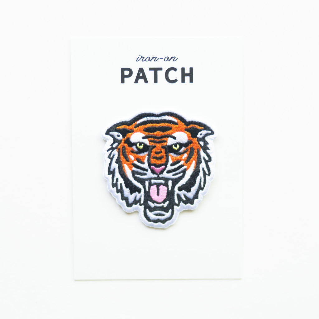Bengal Tiger Face - Iron On Patch