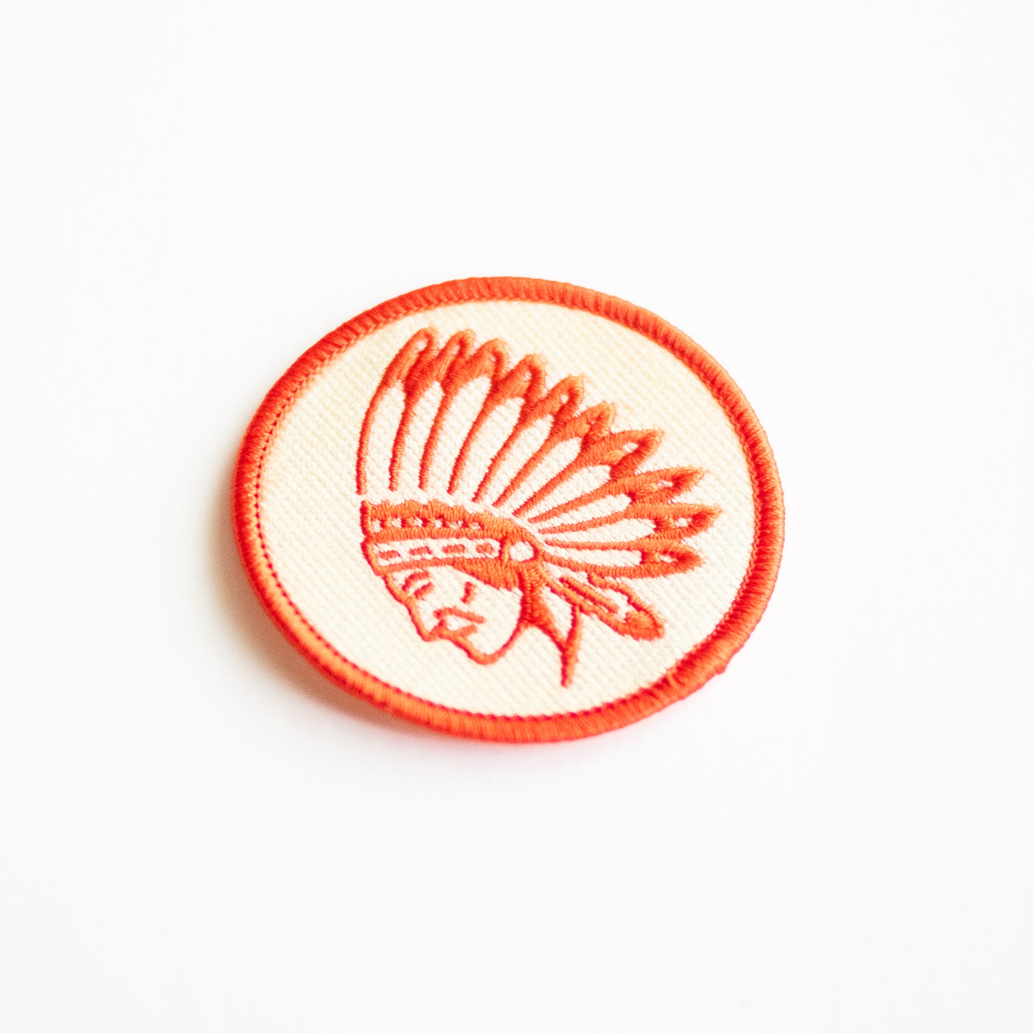 Indian Chief Head - Iron On Patch