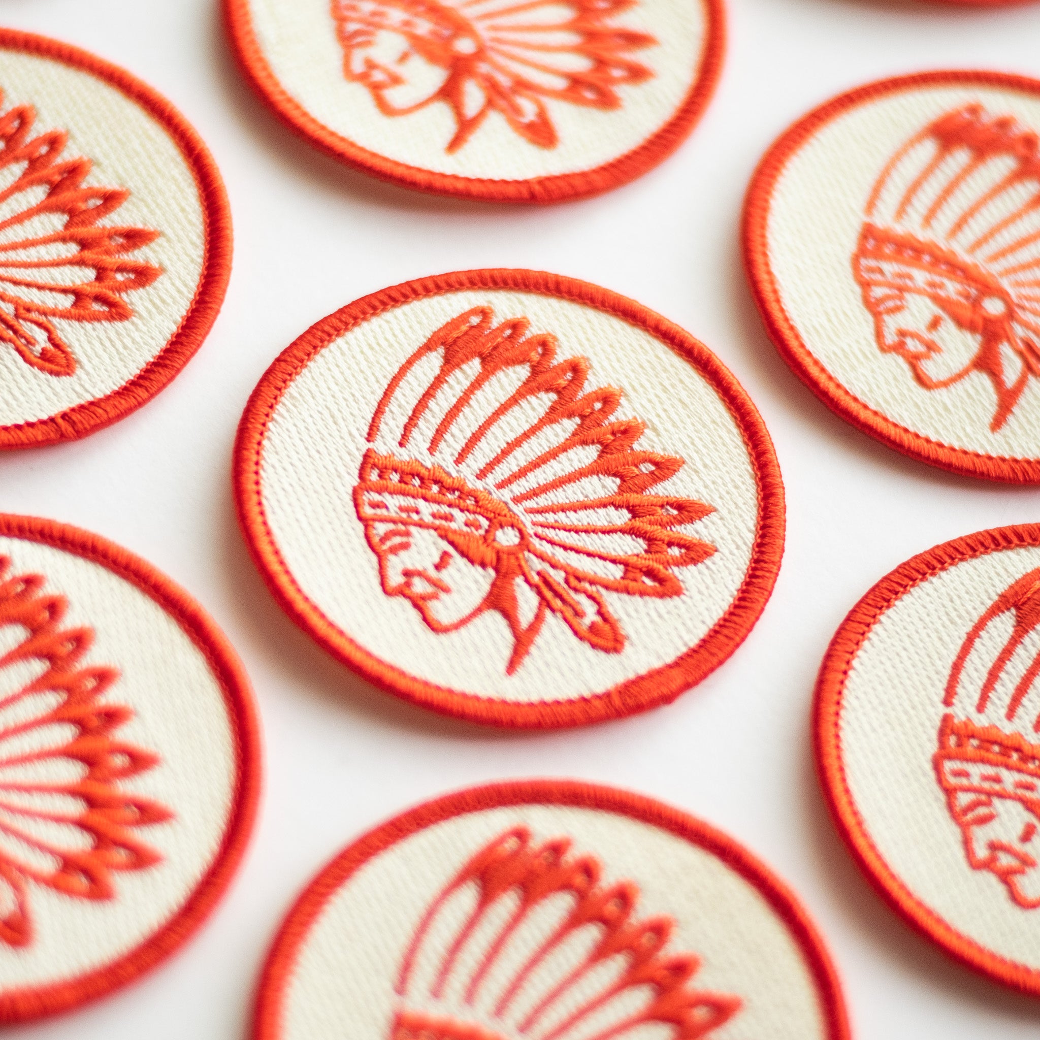 Indian Chief Head - Iron On Patch