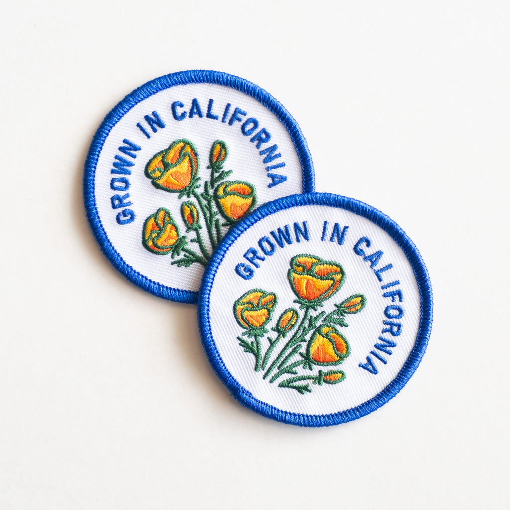 Grown in California - Iron On Patch