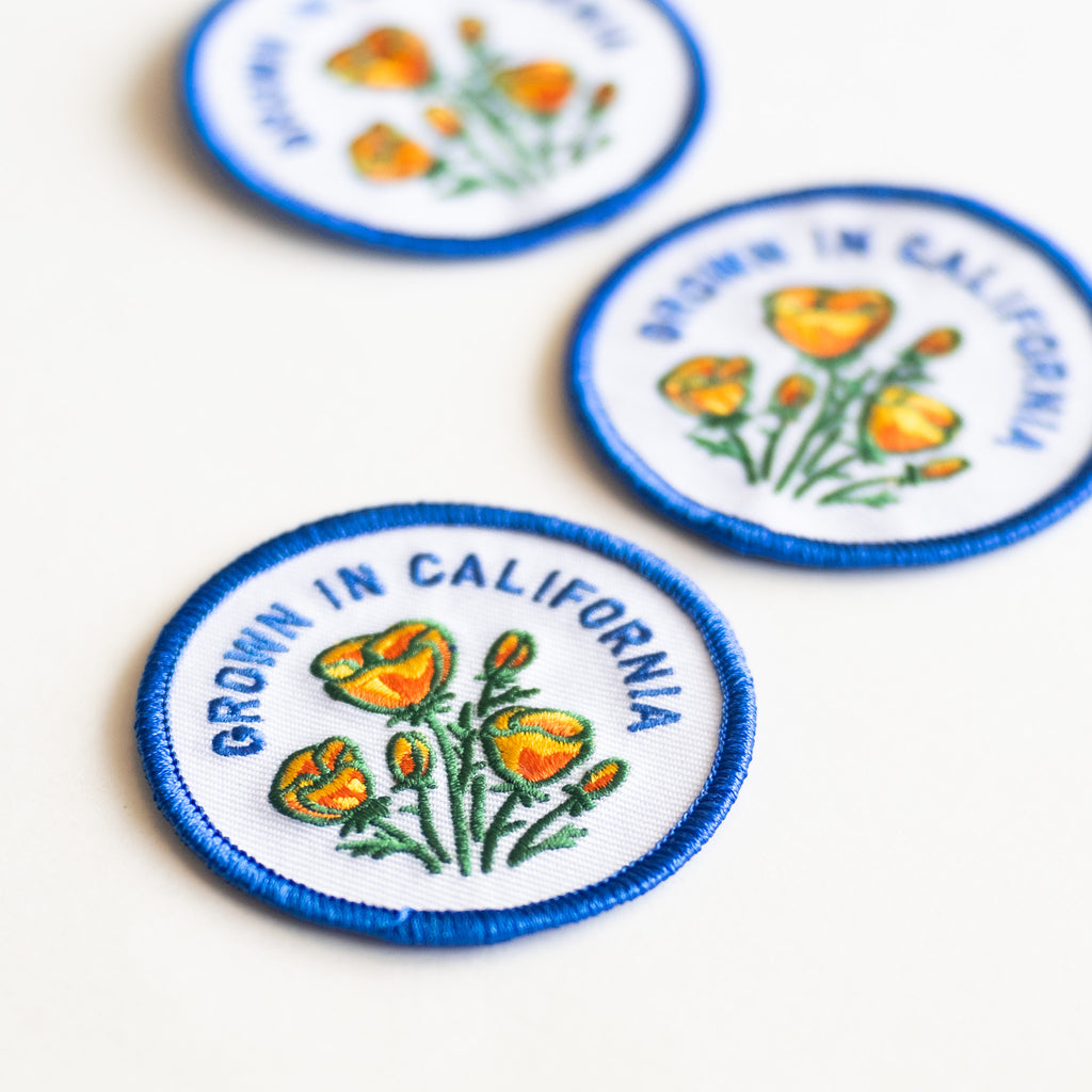 Grown in California - Iron On Patch