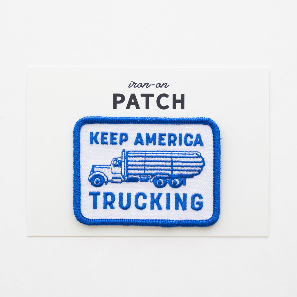 Keep America Trucking - Iron On Patch