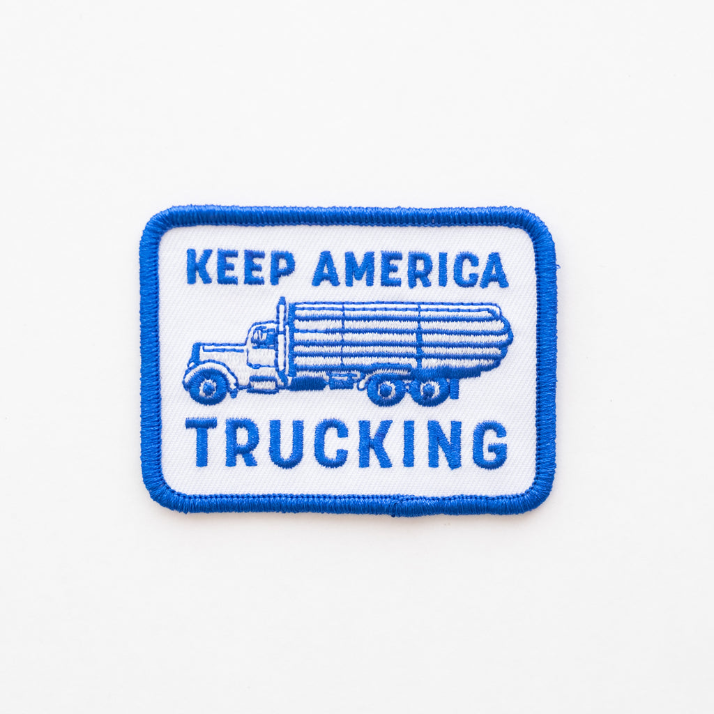 Keep America Trucking - Iron On Patch