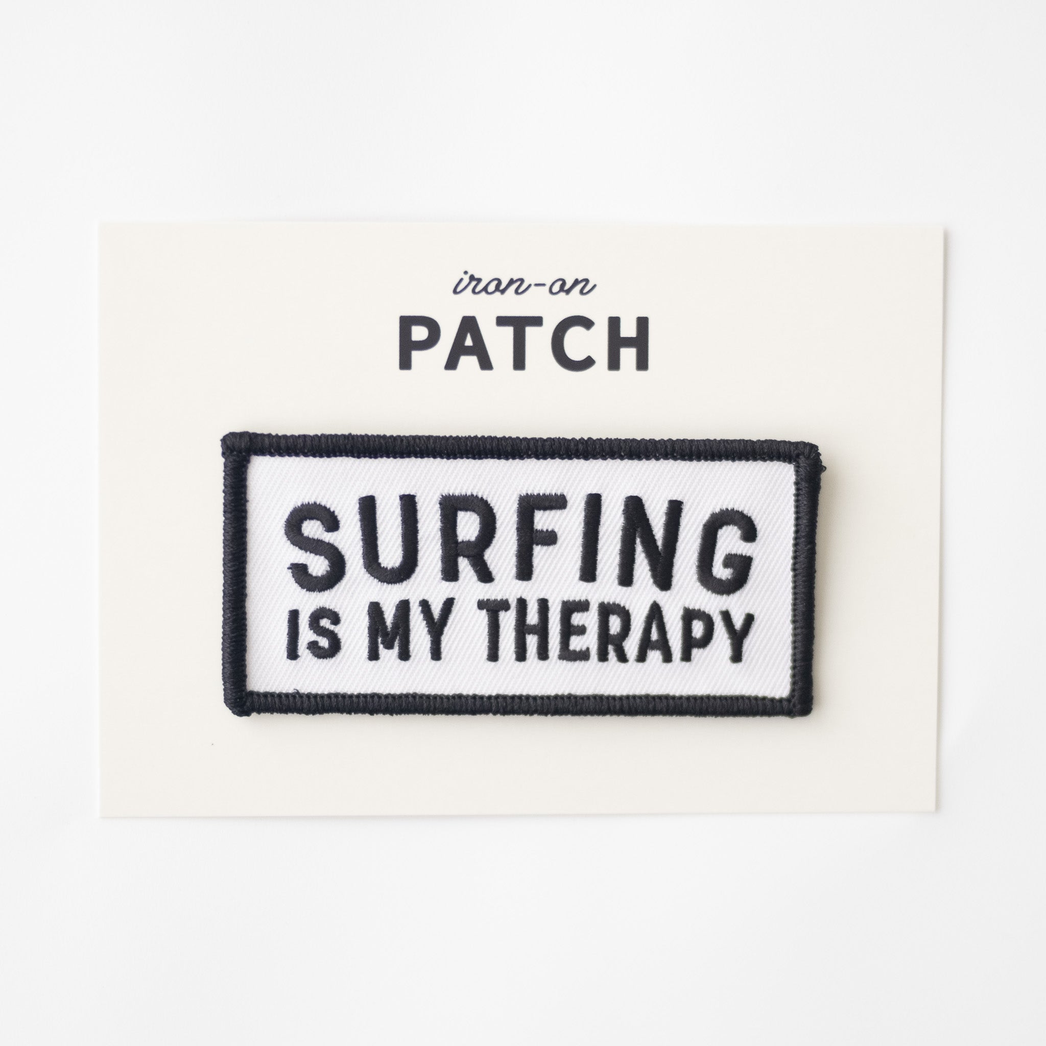 Surfing Is My Therapy - Iron On Patch